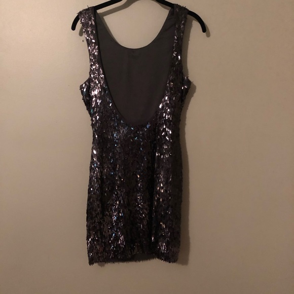 Express Dresses & Skirts - Express Charcoal Sequin Dress